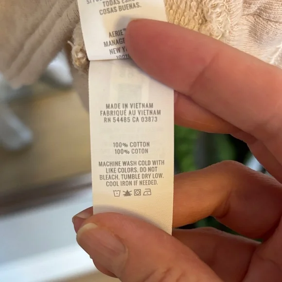 Aerie Casual Cream Hoodie Pullover - Picture 4 of 5